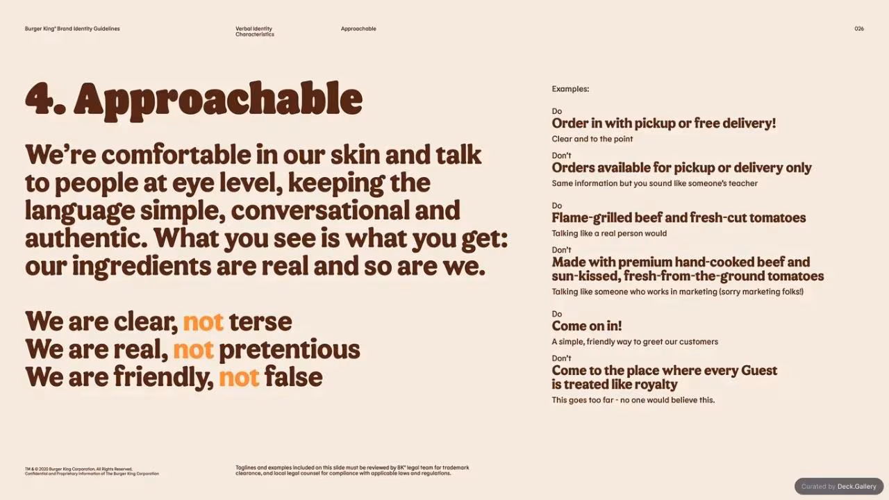 Burger King Brand Guidelines 2024, slide 26