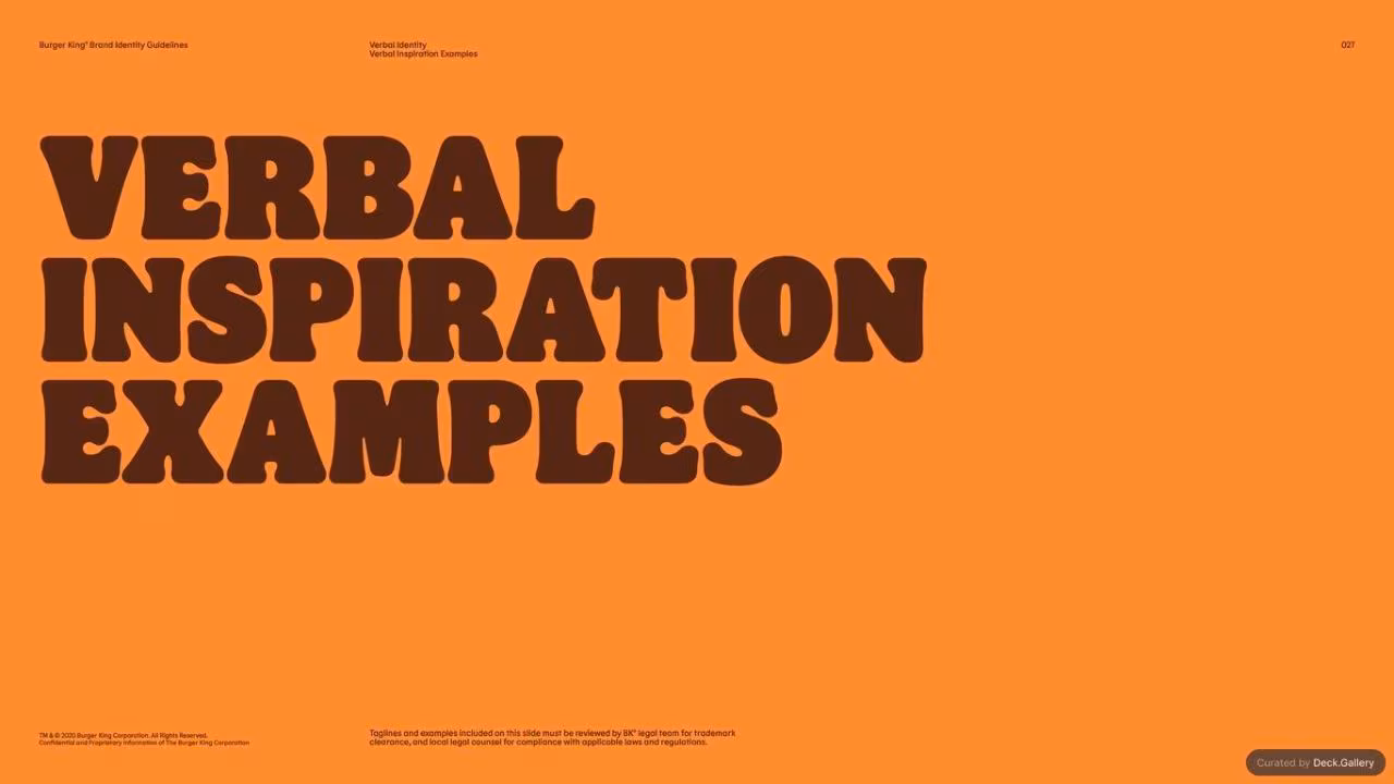 Burger King Brand Guidelines 2024, slide 27