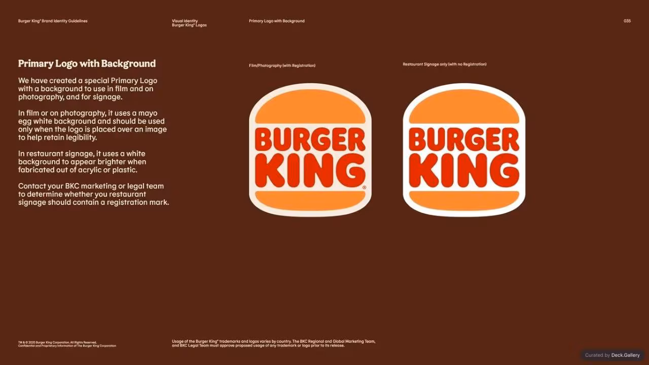 Burger King Brand Guidelines 2024, slide 35