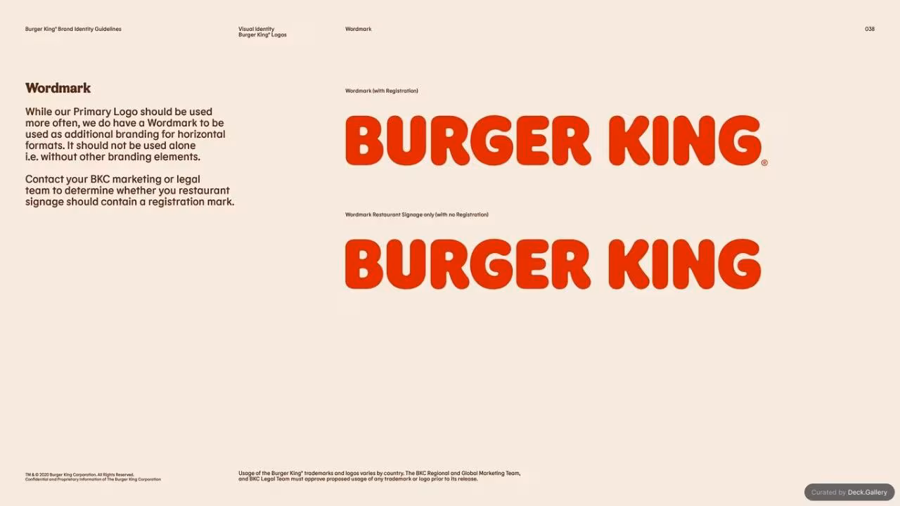 Burger King Brand Guidelines 2024, slide 38