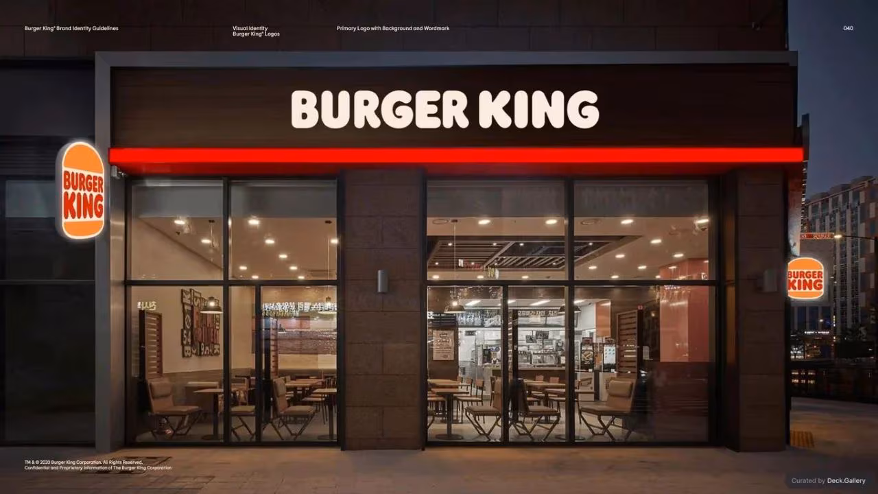 Burger King Brand Guidelines 2024, slide 40