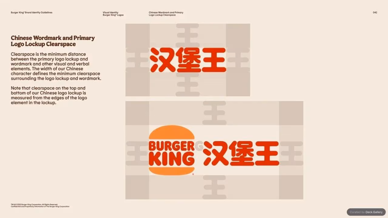 Burger King Brand Guidelines 2024, slide 42