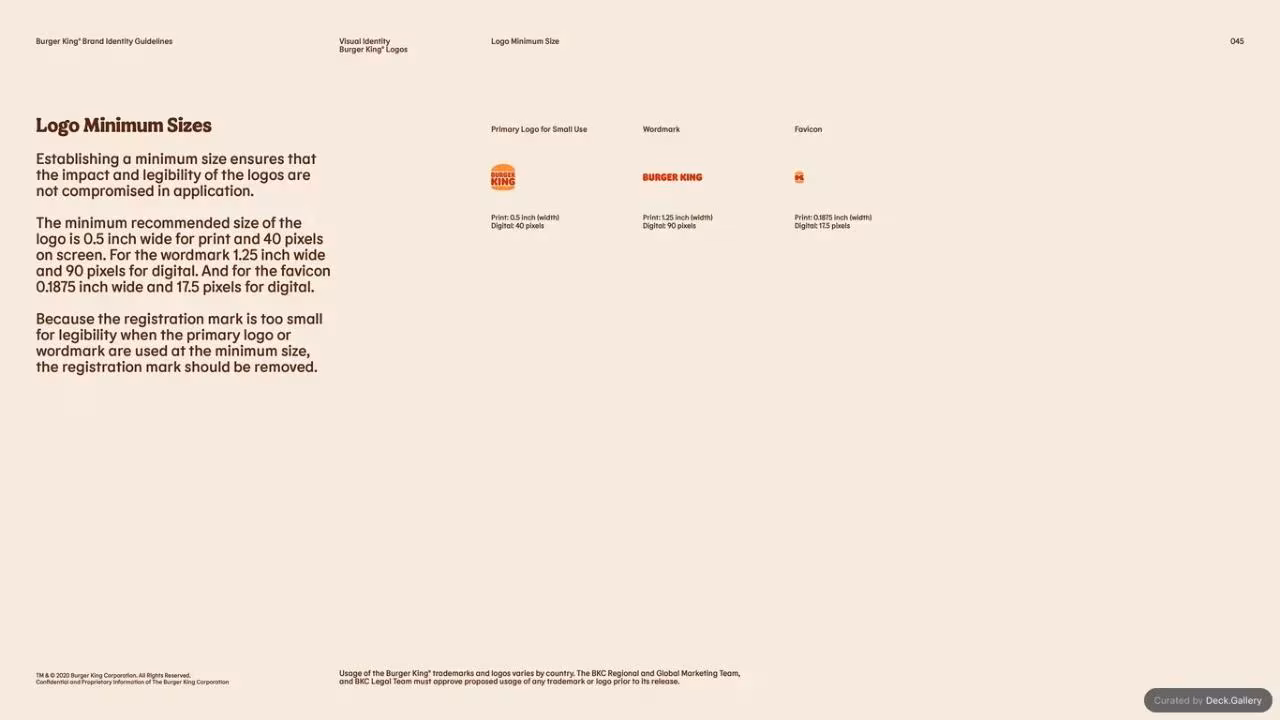 Burger King Brand Guidelines 2024, slide 45