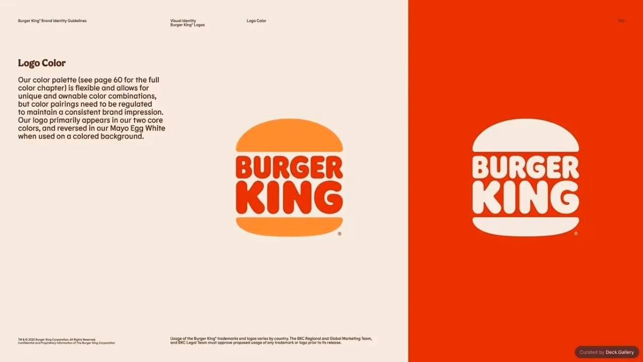 Burger King Brand Guidelines 2024, slide 46