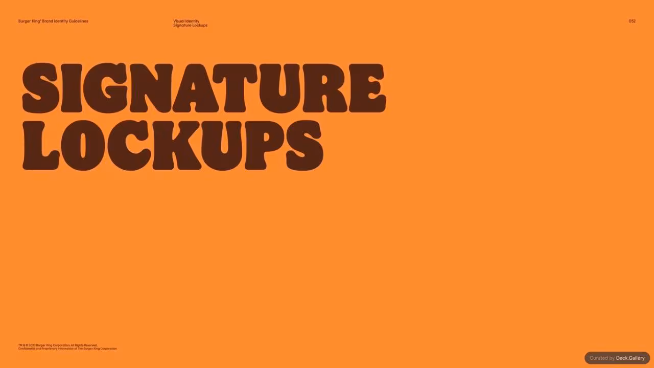 Burger King Brand Guidelines 2024, slide 52