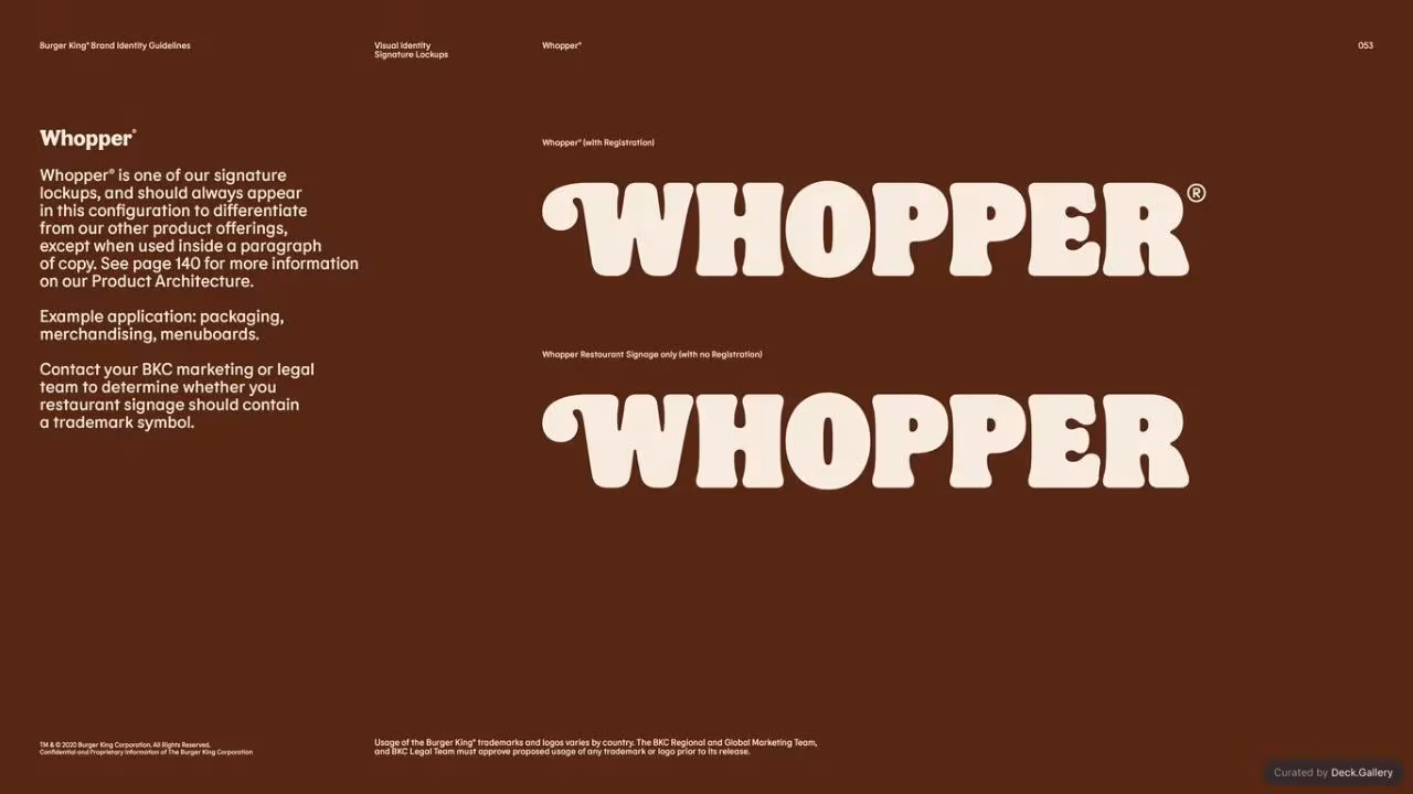 Burger King Brand Guidelines 2024, slide 53