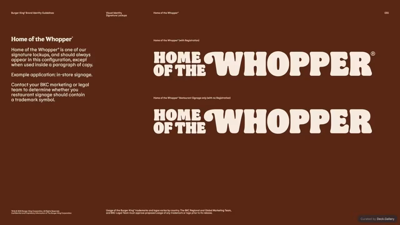 Burger King Brand Guidelines 2024, slide 55