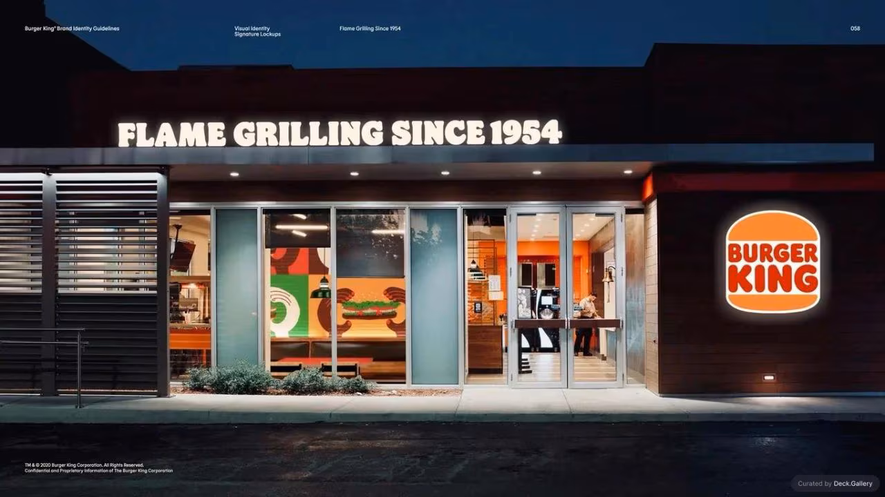 Burger King Brand Guidelines 2024, slide 58