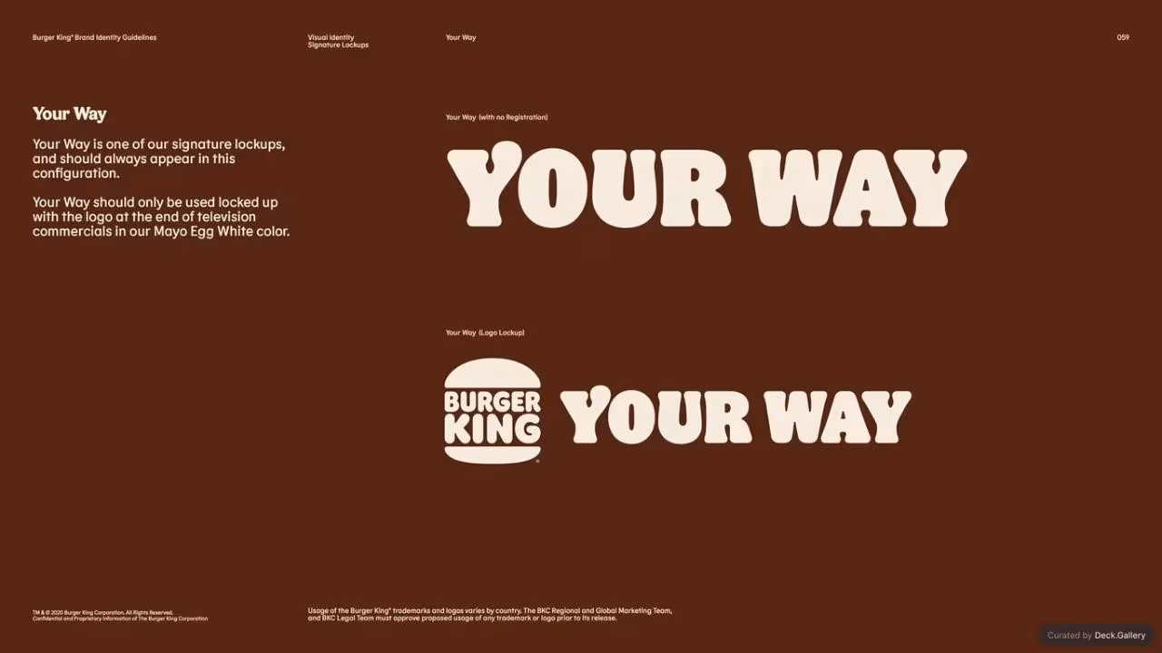 Burger King Brand Guidelines 2024, slide 59