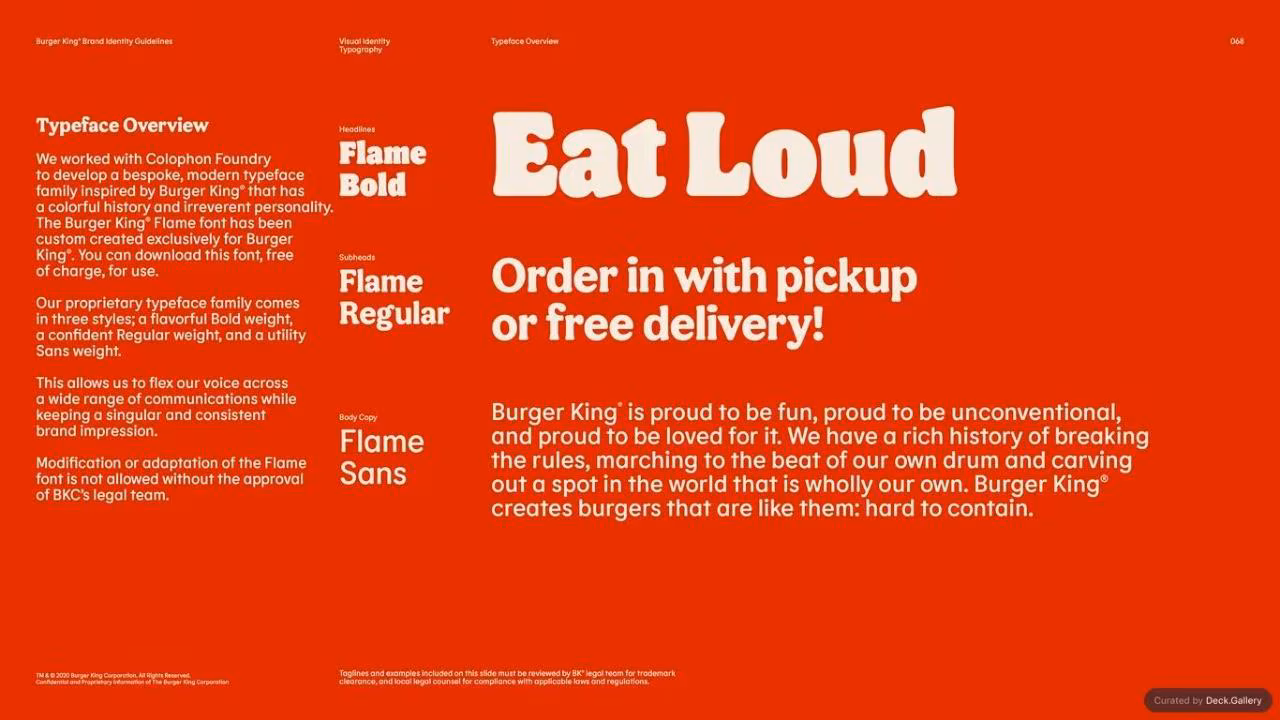 Burger King Brand Guidelines 2024, slide 68