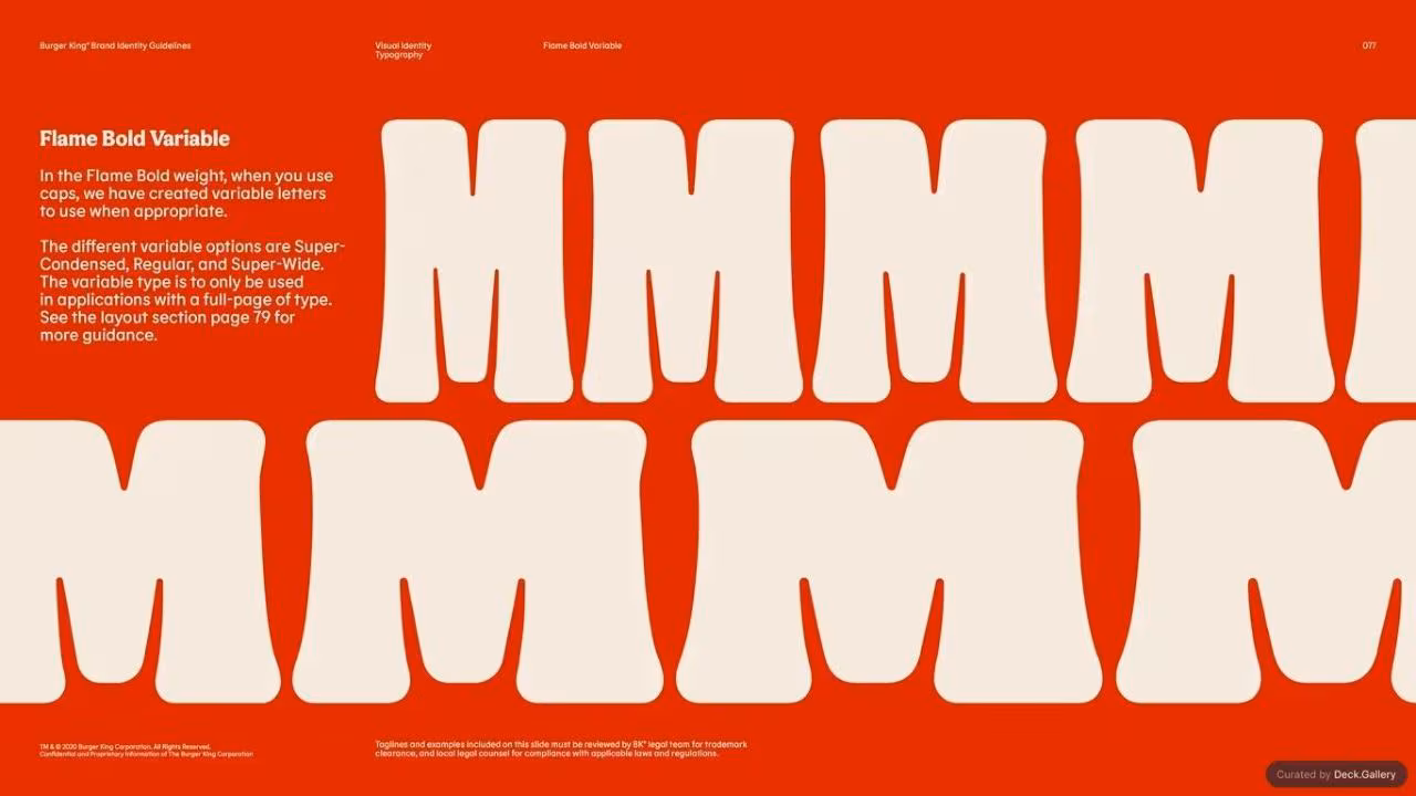 Burger King Brand Guidelines 2024, slide 77