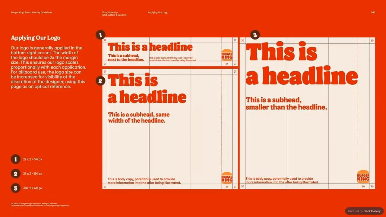 Burger King Brand Guidelines 2024, slide 86