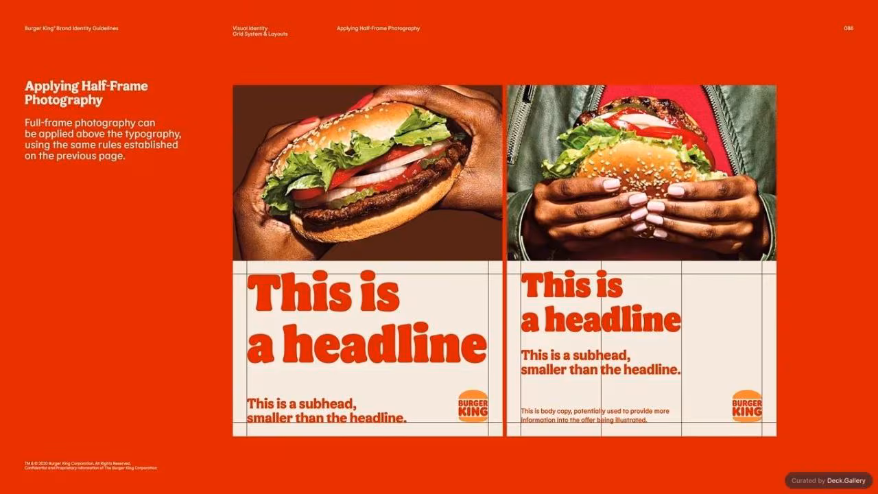 Burger King Brand Guidelines 2024, slide 88