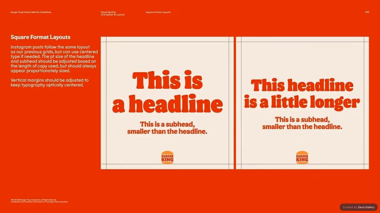 Burger King Brand Guidelines 2024, slide 90