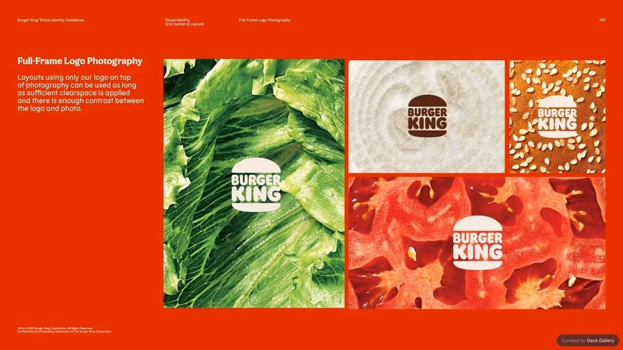 Burger King Brand Guidelines 2024, page 91