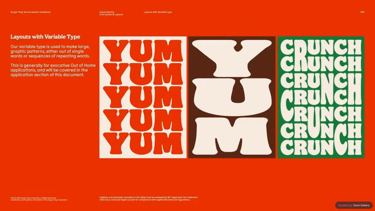Burger King Brand Guidelines 2024, slide 93