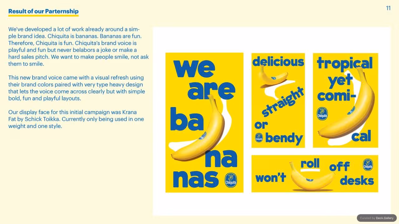 Chiquita Brand Typeface 2017, slide 7