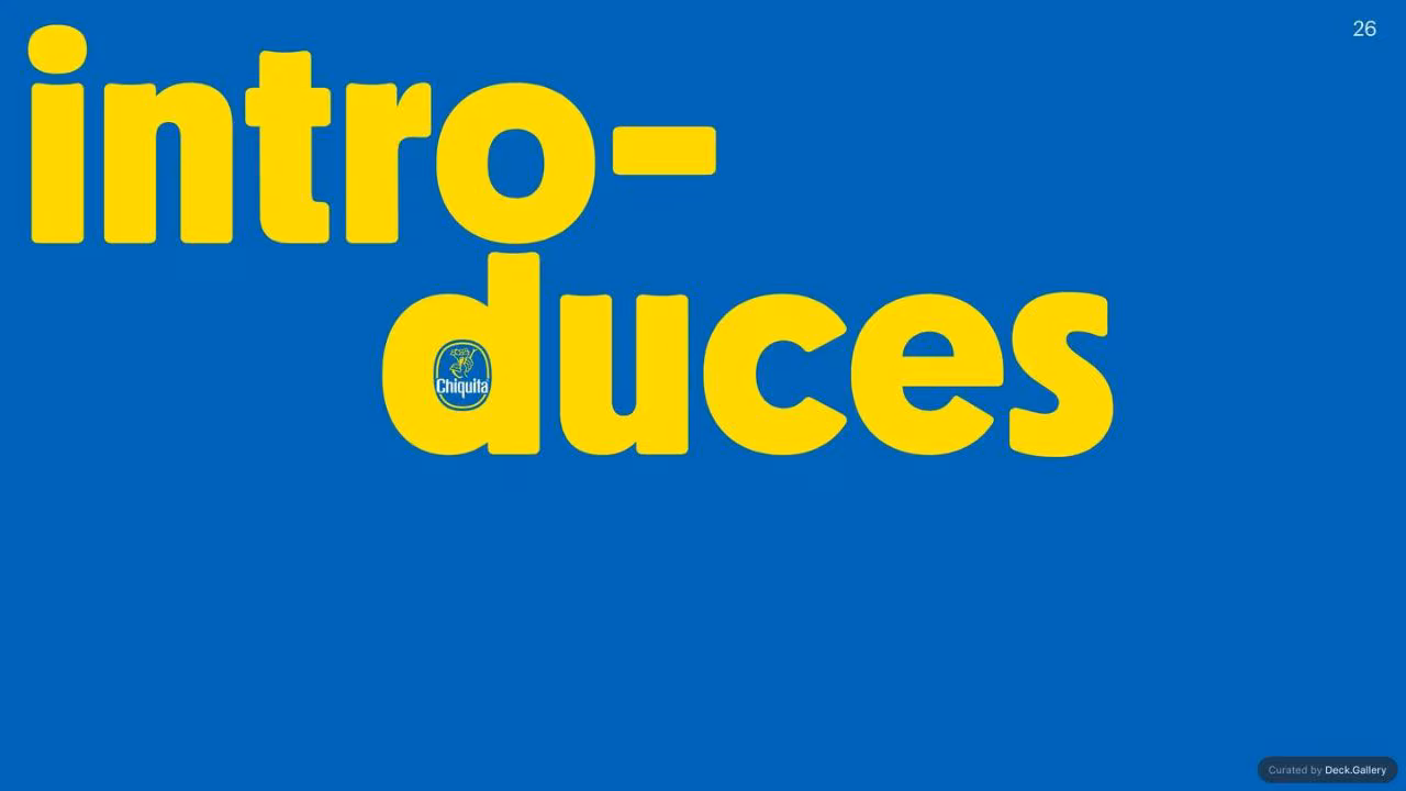 Chiquita Brand Typeface 2017, slide 22