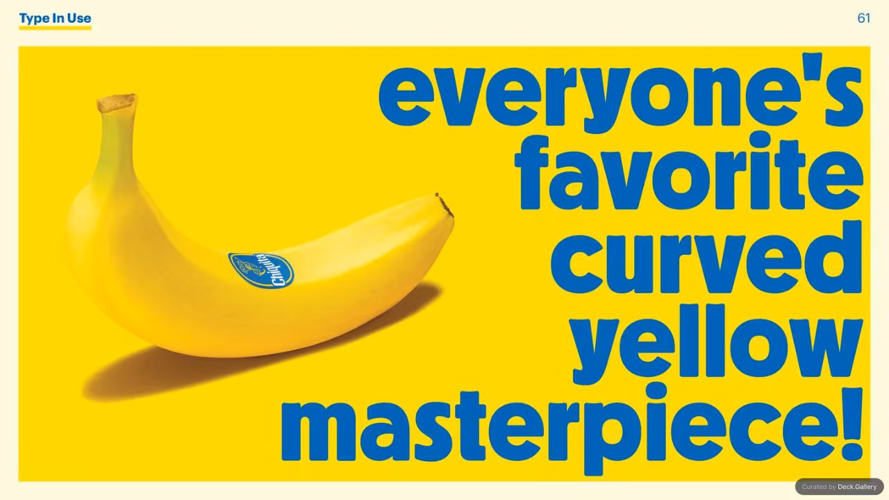 Chiquita Brand Typeface 2017, slide 57
