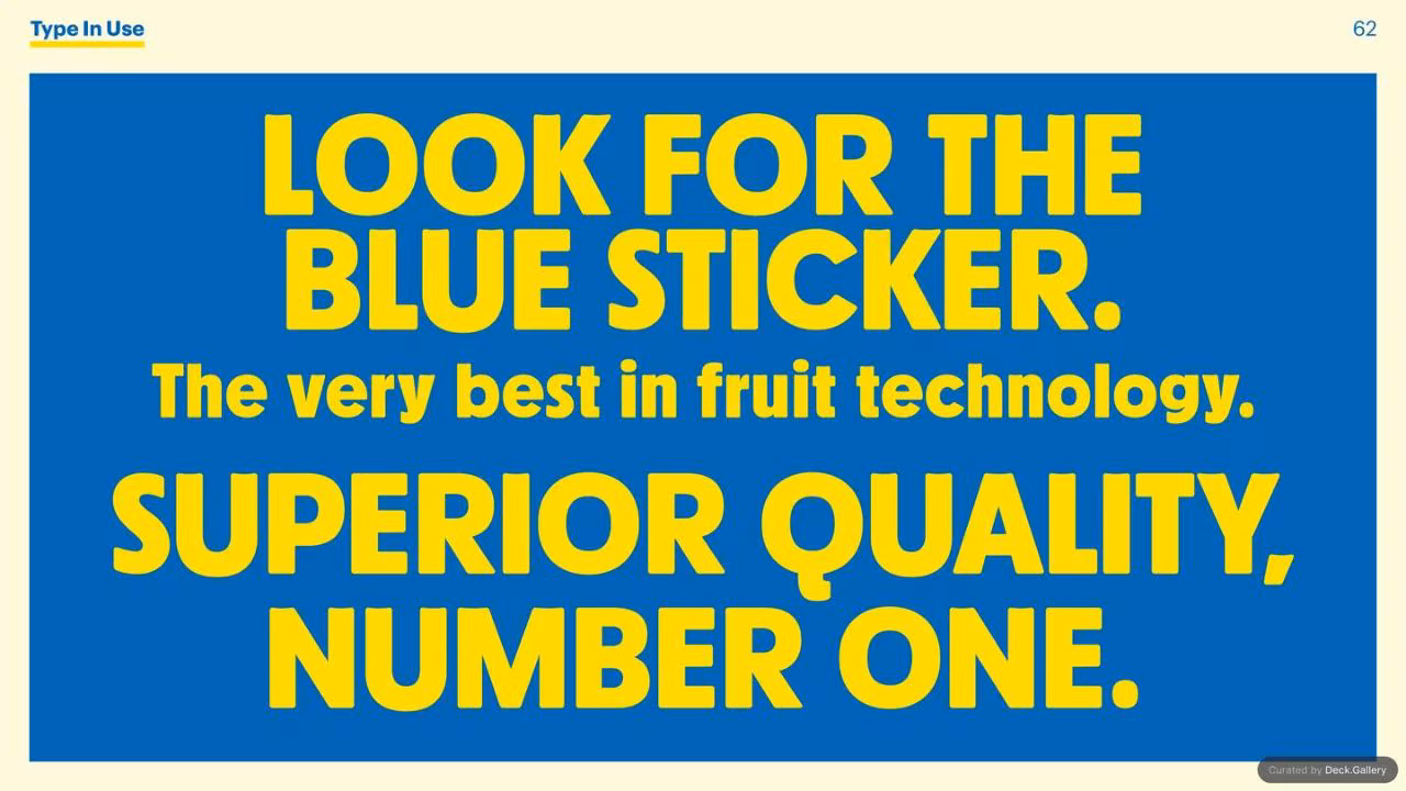 Chiquita Brand Typeface 2017, slide 58
