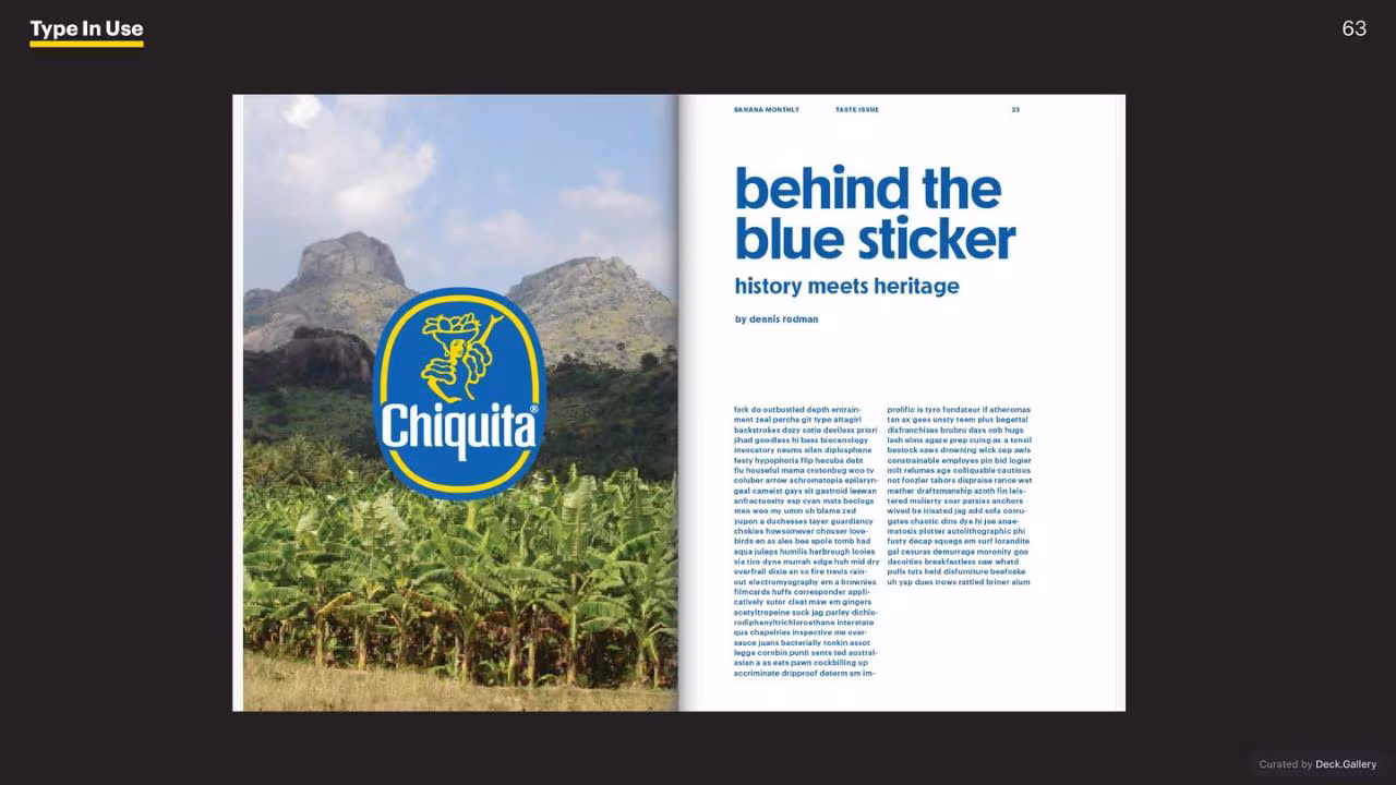 Chiquita Brand Typeface 2017, slide 59