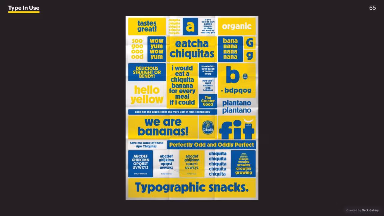 Chiquita Brand Typeface 2017, slide 61