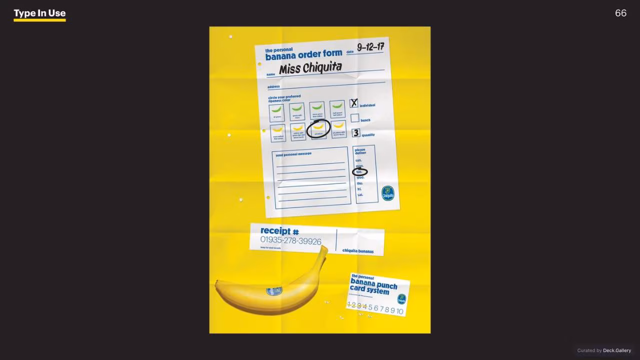 Chiquita Brand Typeface 2017, slide 62