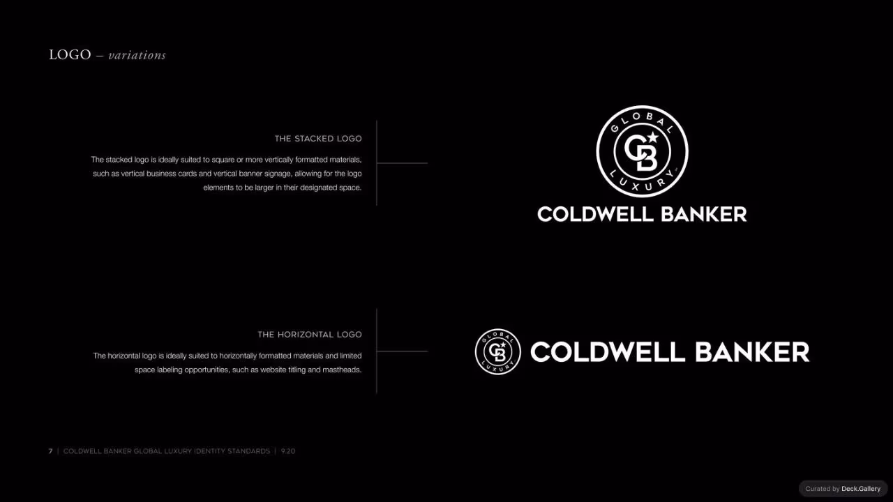 Coldwell Banker Identity Standards 2020, slide 7