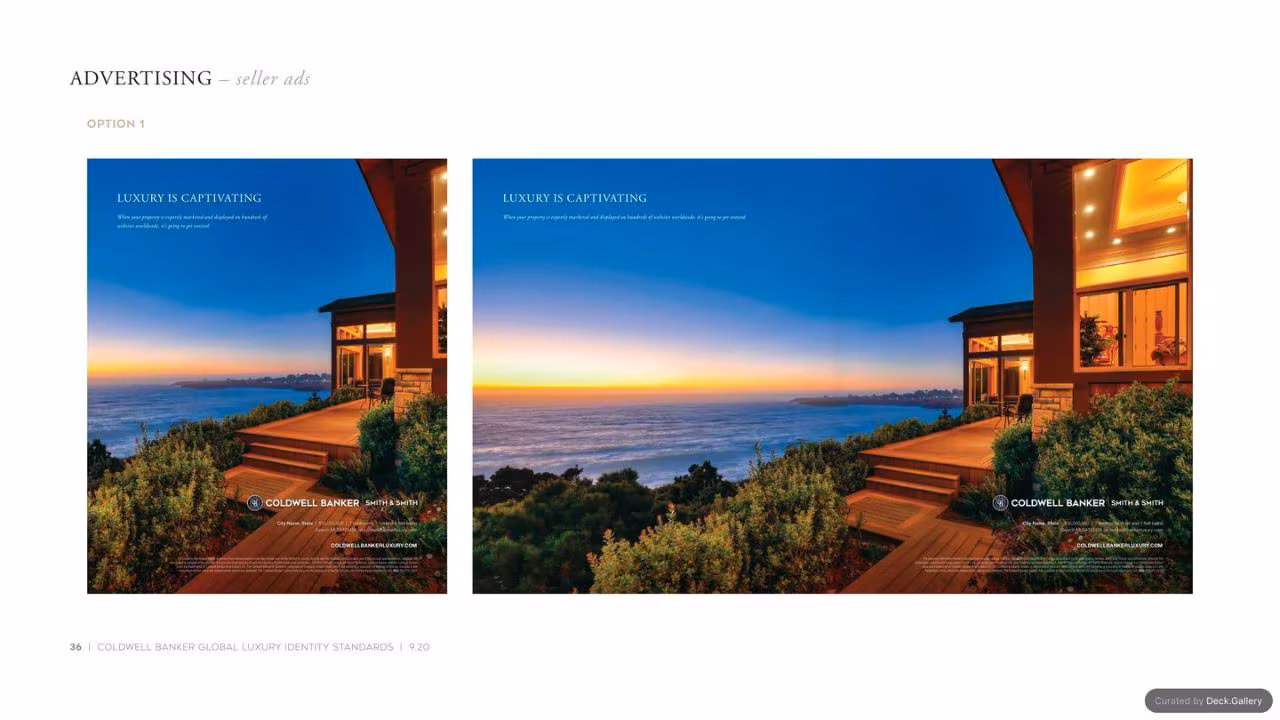 Coldwell Banker Identity Standards 2020, slide 36