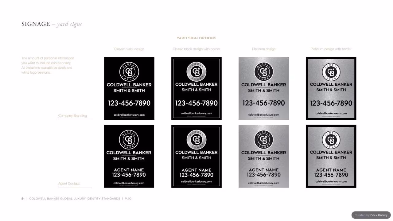 Coldwell Banker Identity Standards 2020, slide 51