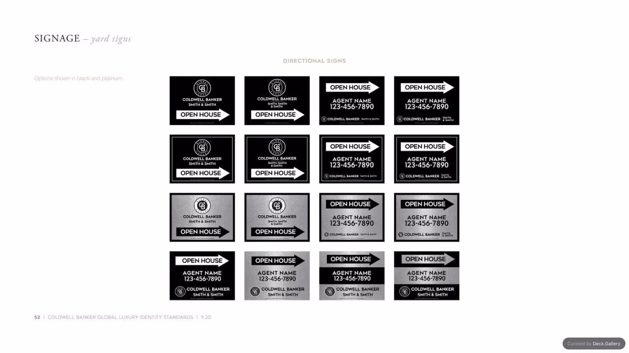 Coldwell Banker Identity Standards 2020, slide 52