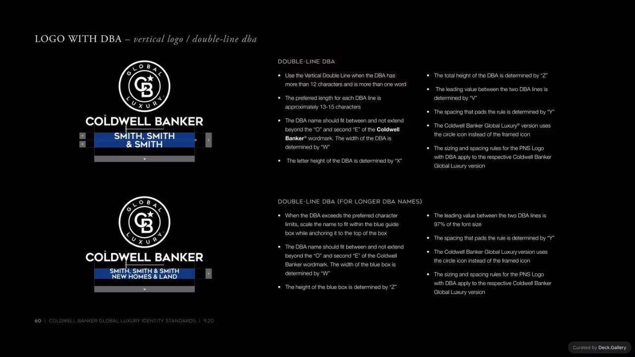 Coldwell Banker Identity Standards 2020, slide 60
