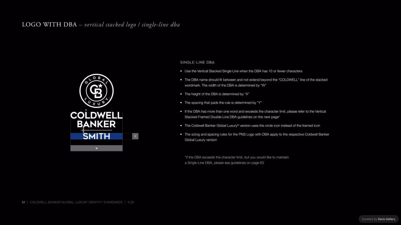 Coldwell Banker Identity Standards 2020, slide 61