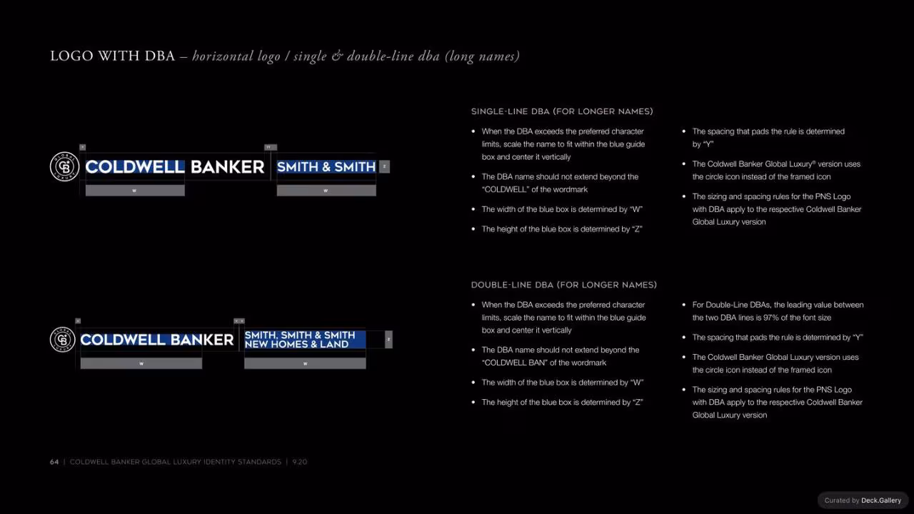 Coldwell Banker Identity Standards 2020, slide 64