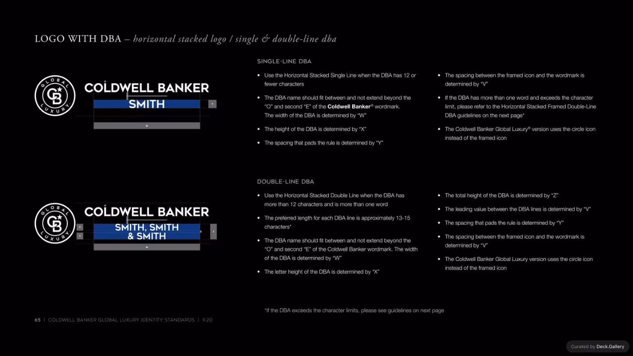 Coldwell Banker Identity Standards 2020, slide 65