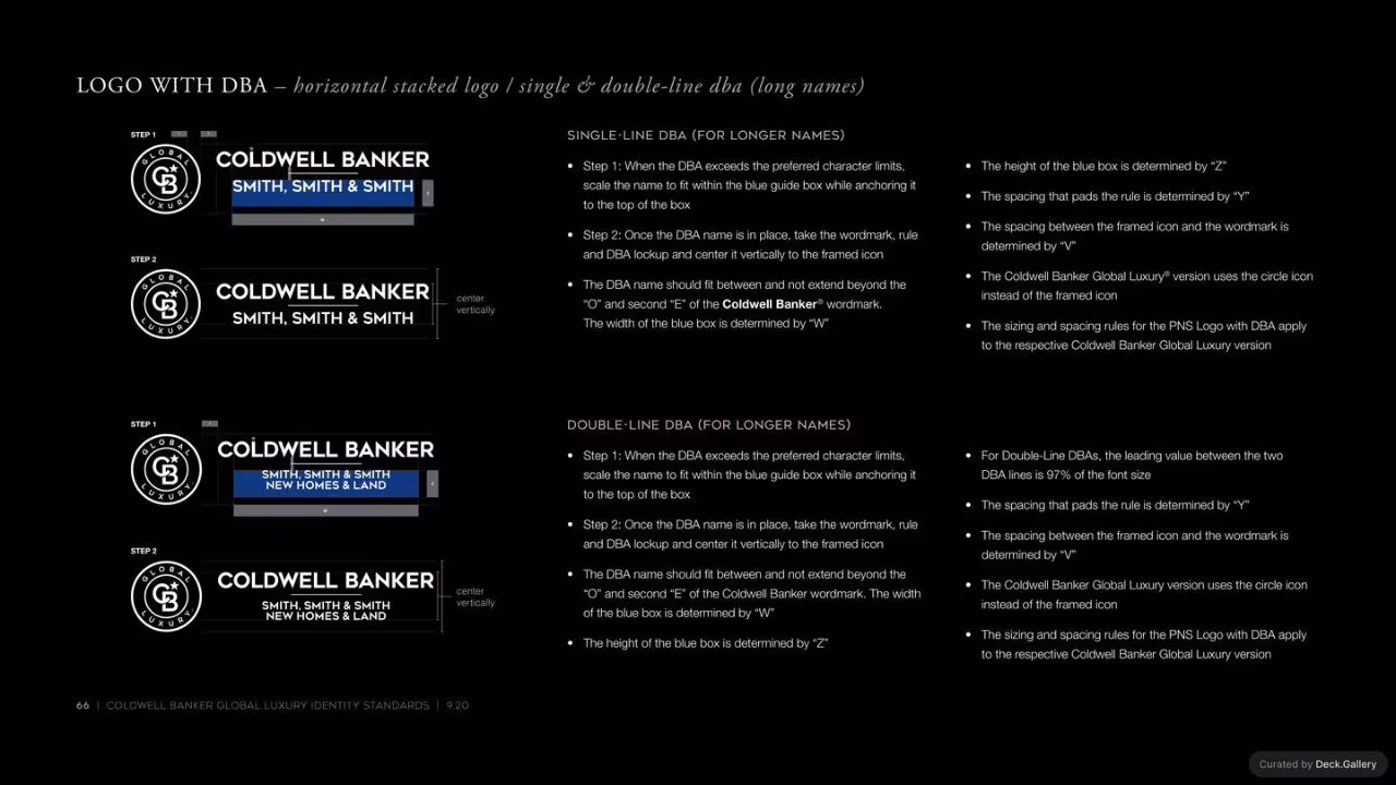 Coldwell Banker Identity Standards 2020, slide 66