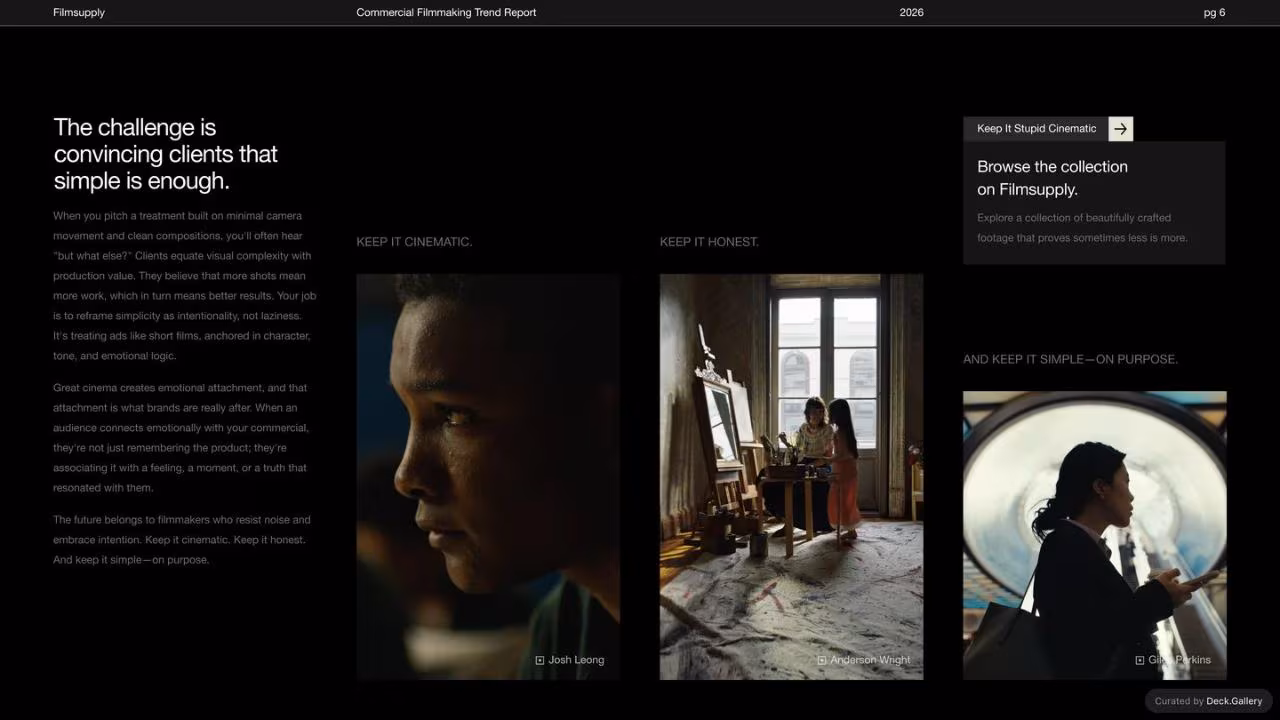 Commercial Filmmaking Trend Report 2026, slide 6
