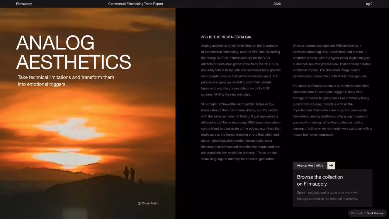 Commercial Filmmaking Trend Report 2026, slide 9