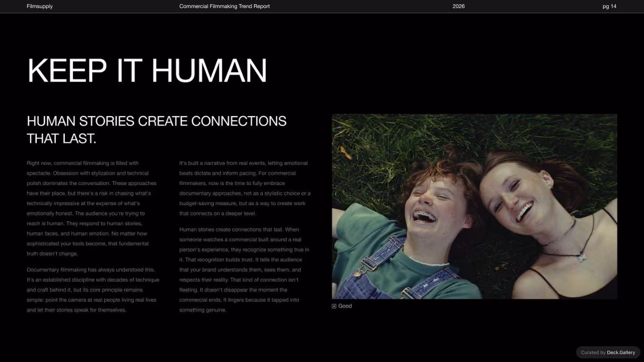Commercial Filmmaking Trend Report 2026, page 14