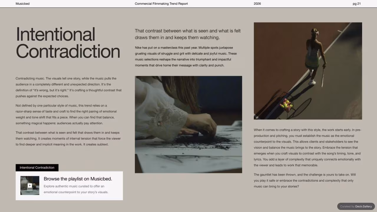 Commercial Filmmaking Trend Report 2026, slide 21