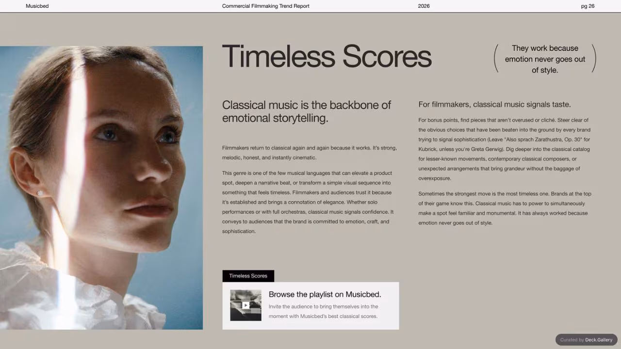 Commercial Filmmaking Trend Report 2026, slide 26