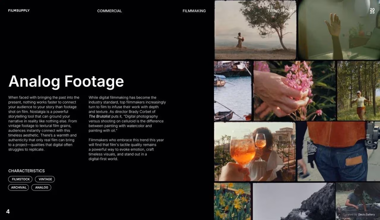 Filmsupply Commercial Filmmaking Trend Report 2025, slide 4