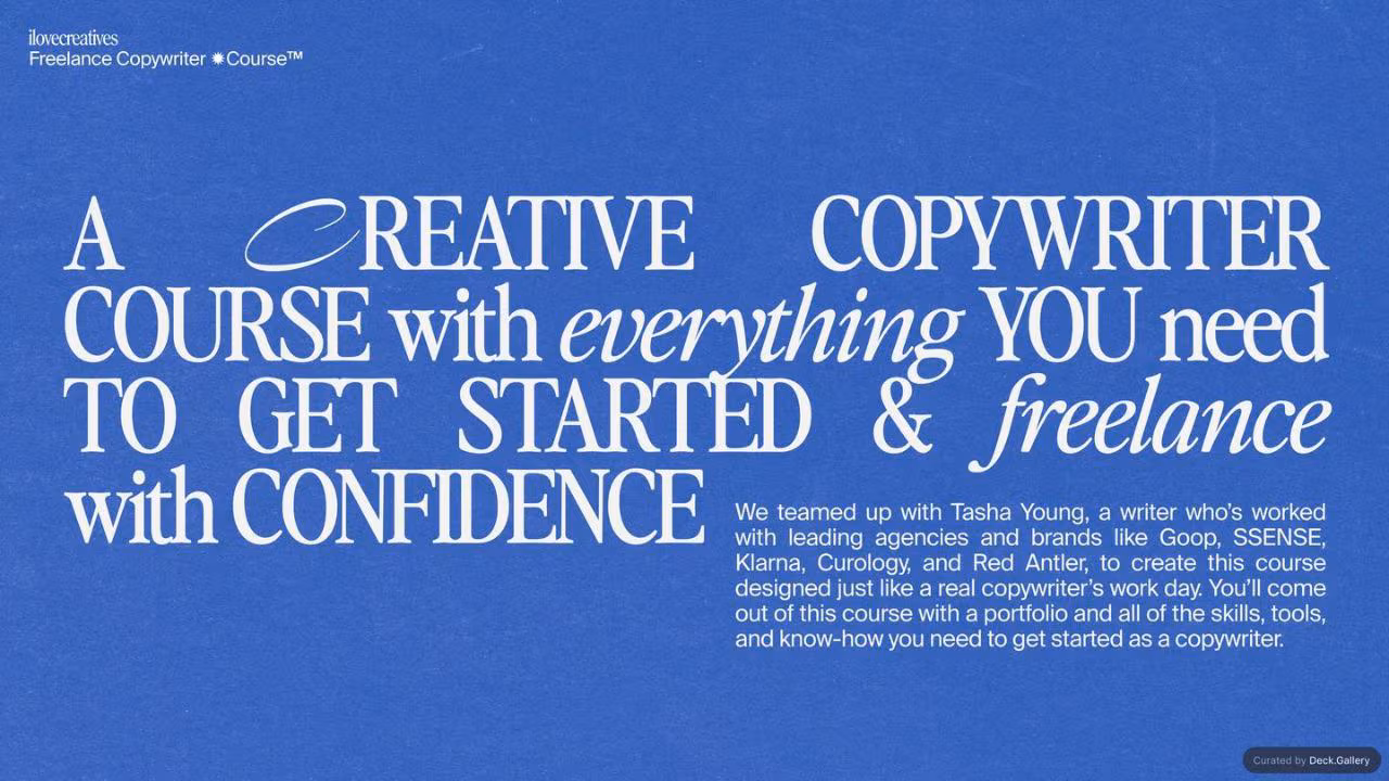 iLoveCreatives Creative Copywriter Course, page 2