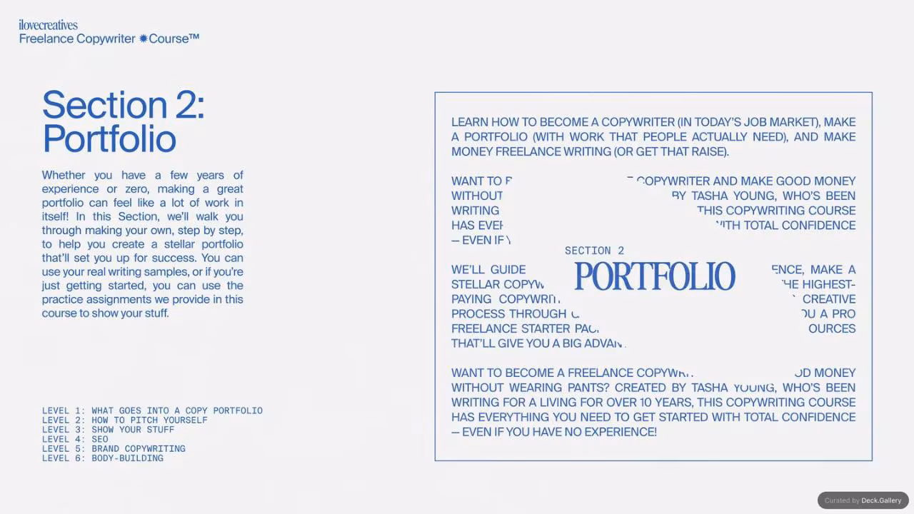 iLoveCreatives Creative Copywriter Course, slide 8
