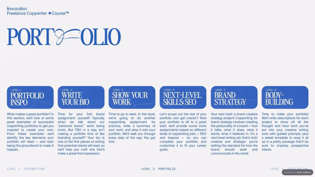 iLoveCreatives Creative Copywriter Course, page 9