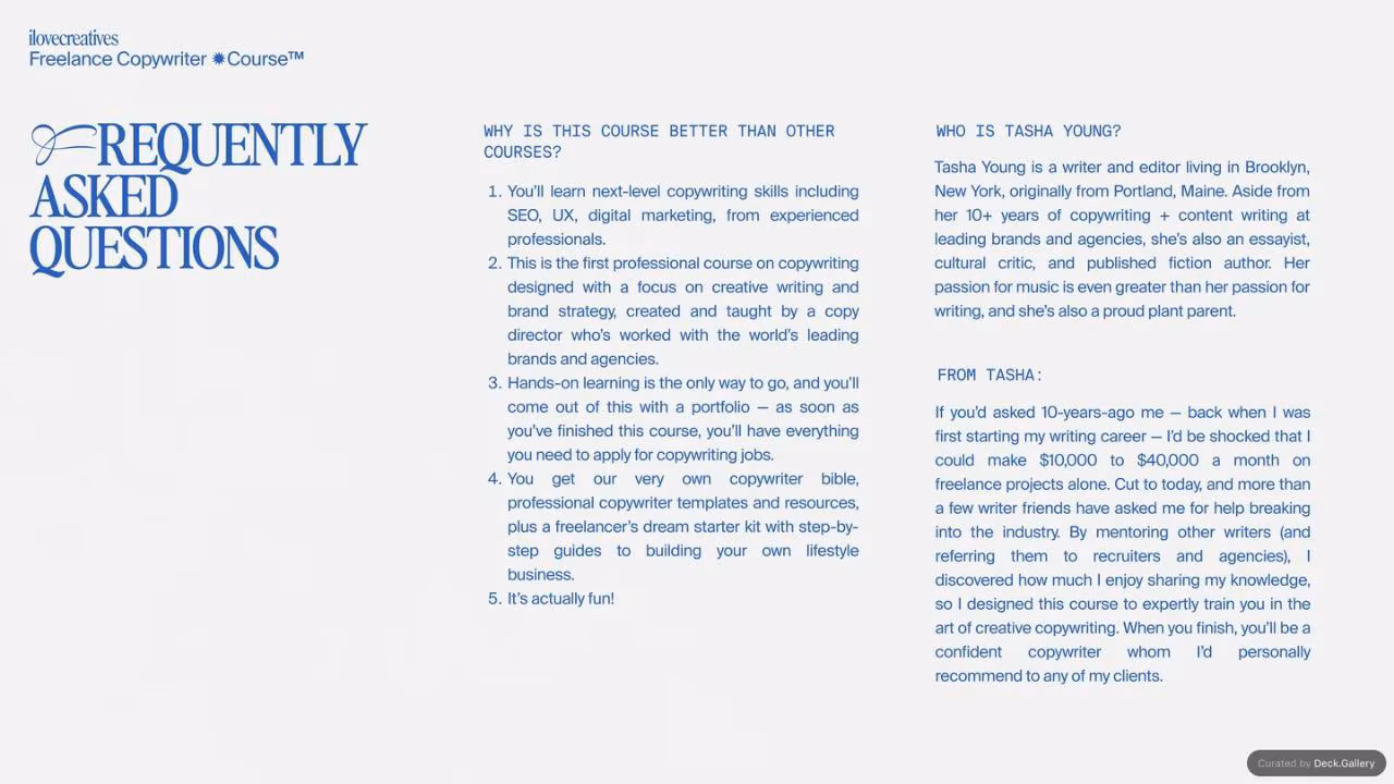 iLoveCreatives Creative Copywriter Course, slide 16