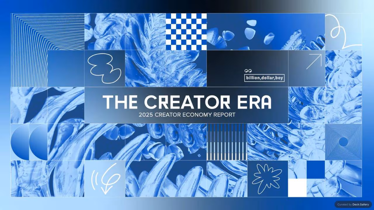 Billion Dollar Boy Creator Era Report 2025