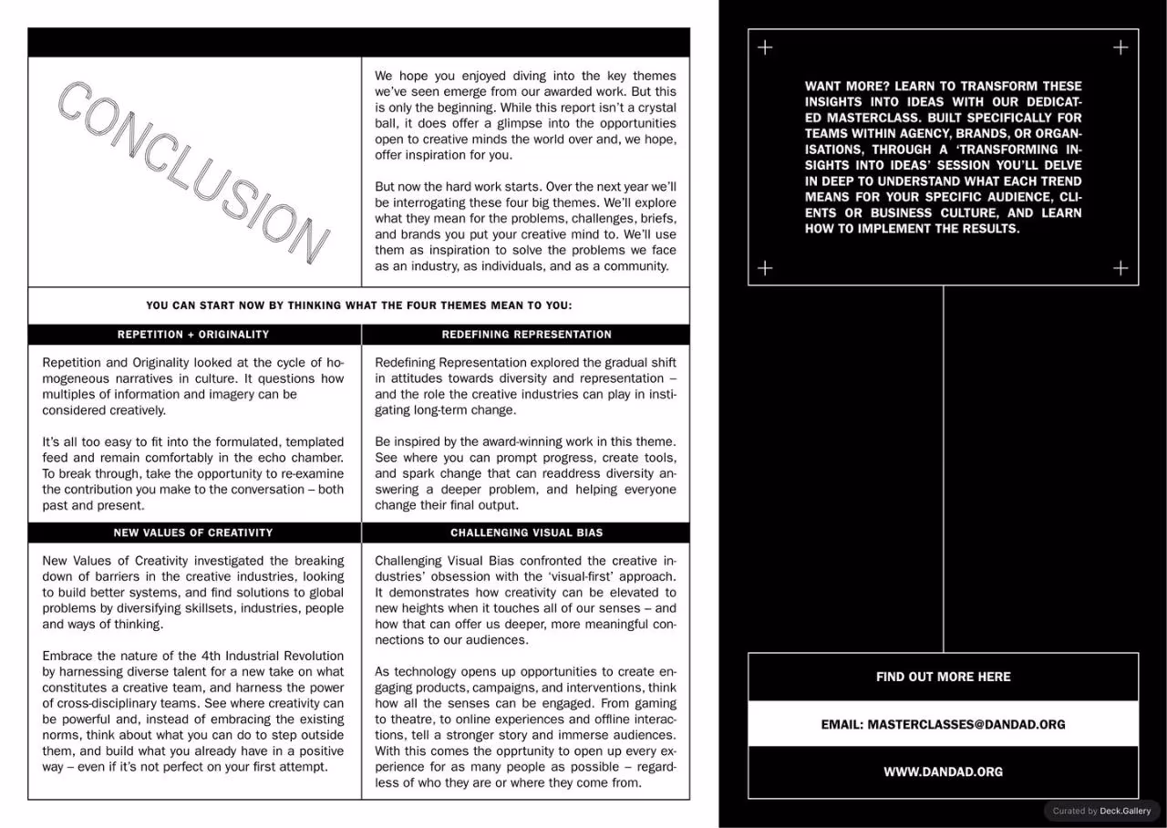 D&AD Insight Report 2020, slide 40