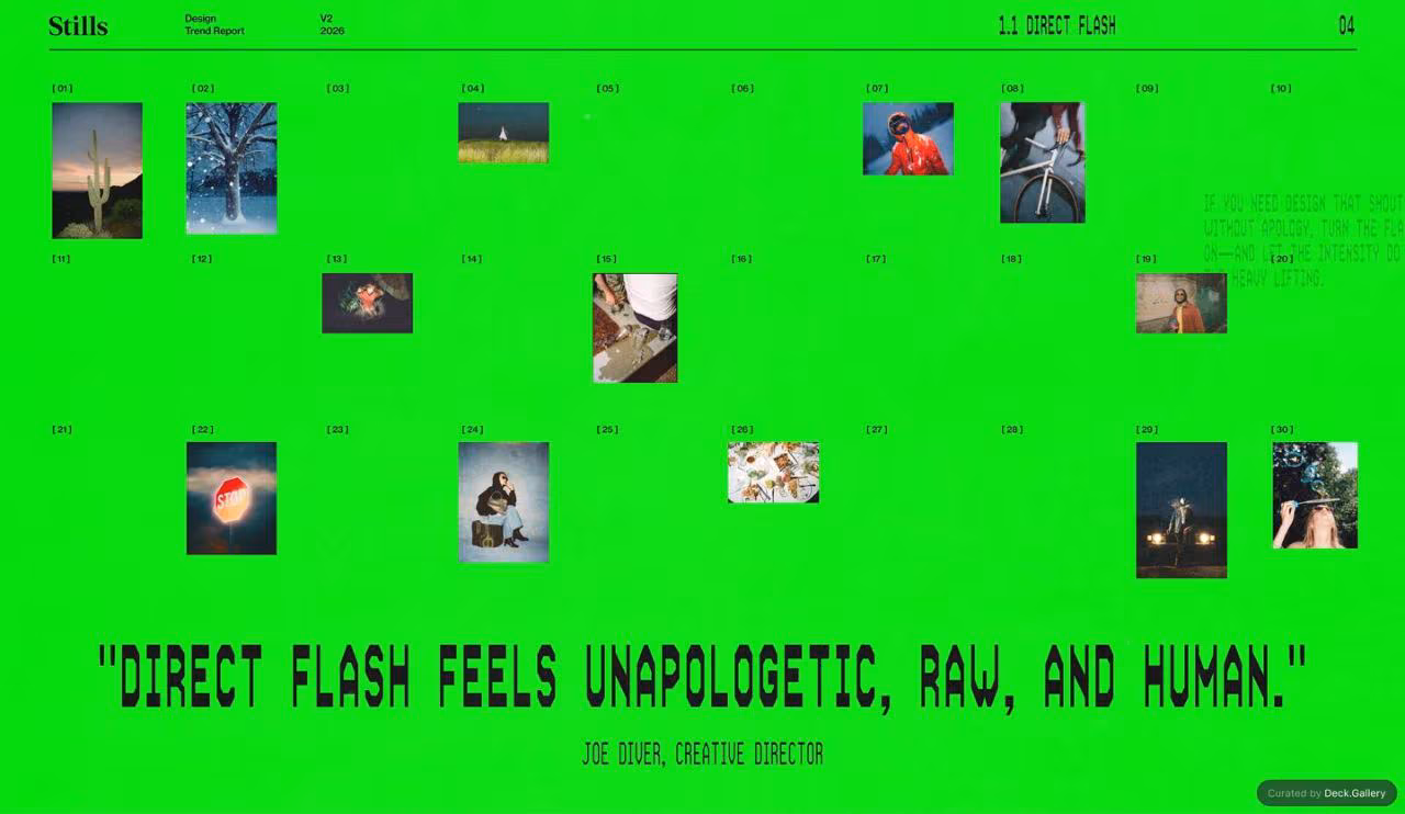 Stills Design Trend Report 2026, slide 4