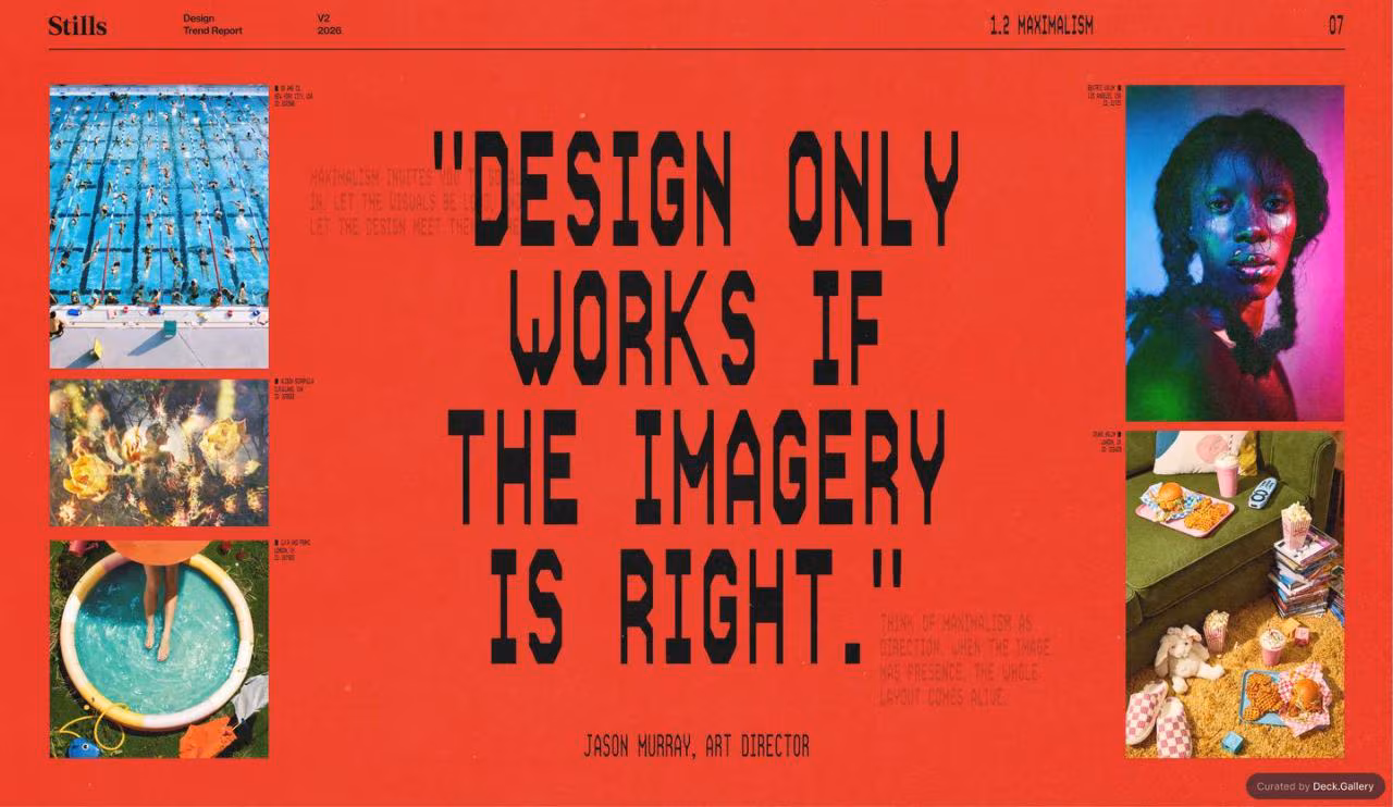 Stills Design Trend Report 2026, slide 9
